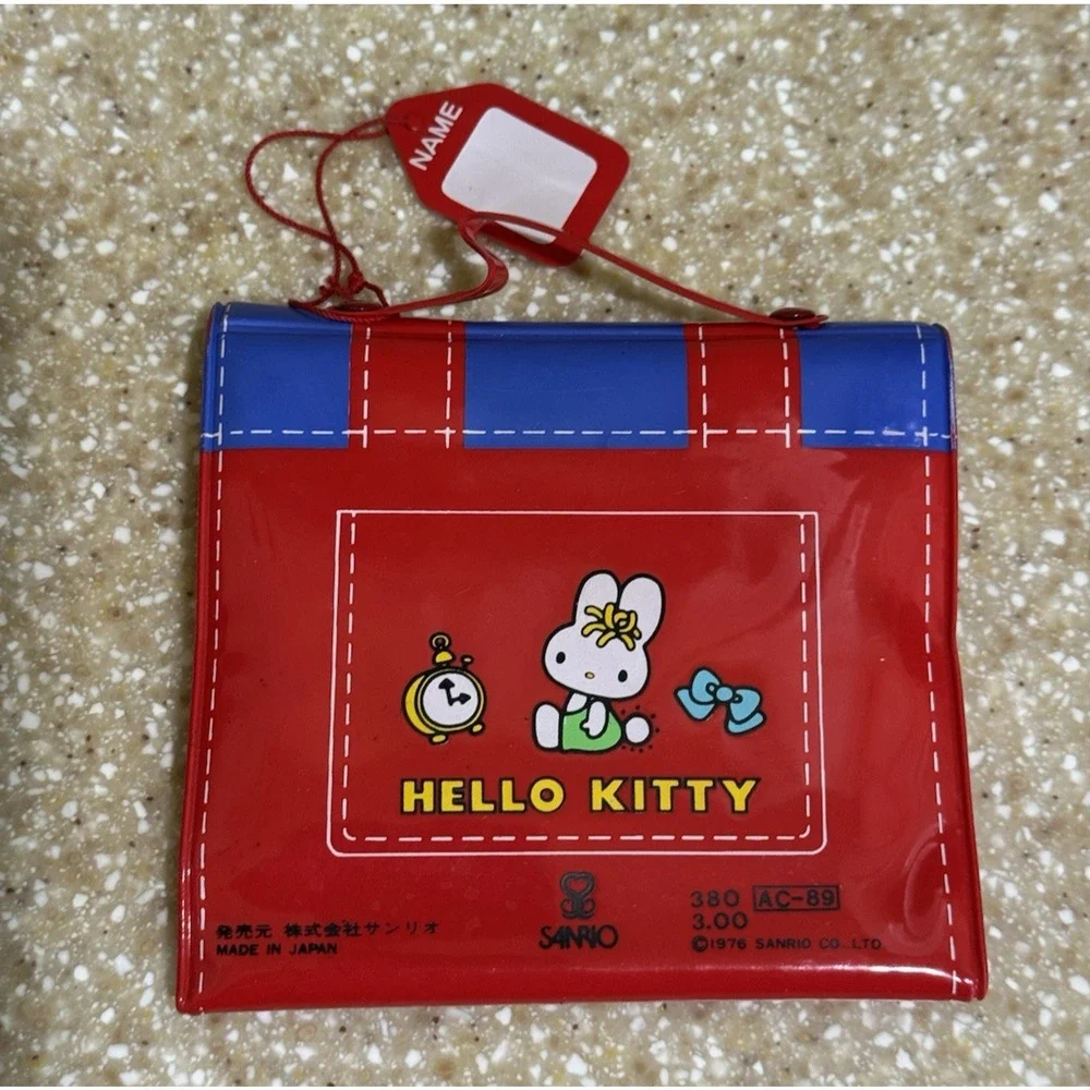 Hello Kitty 1976 Sanrio Red Suitcase Wallet with Handle 